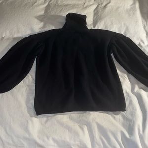 Black turtleneck cropped sweater size women’s large